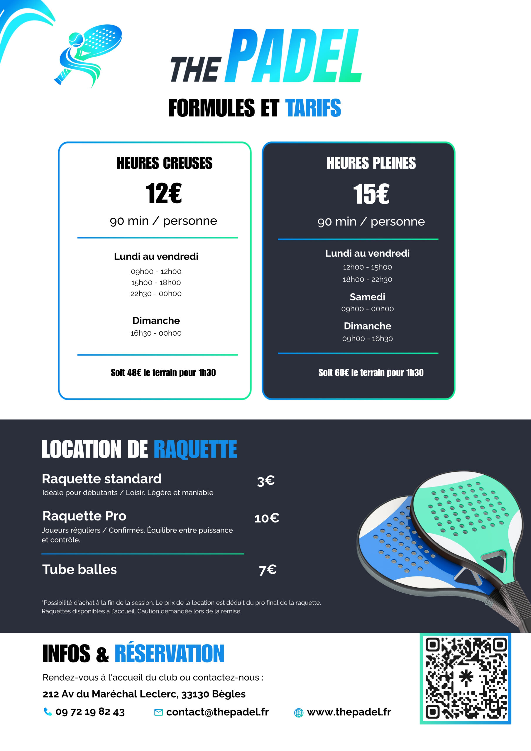 Flyer the padel classique (210 x 297 mm)